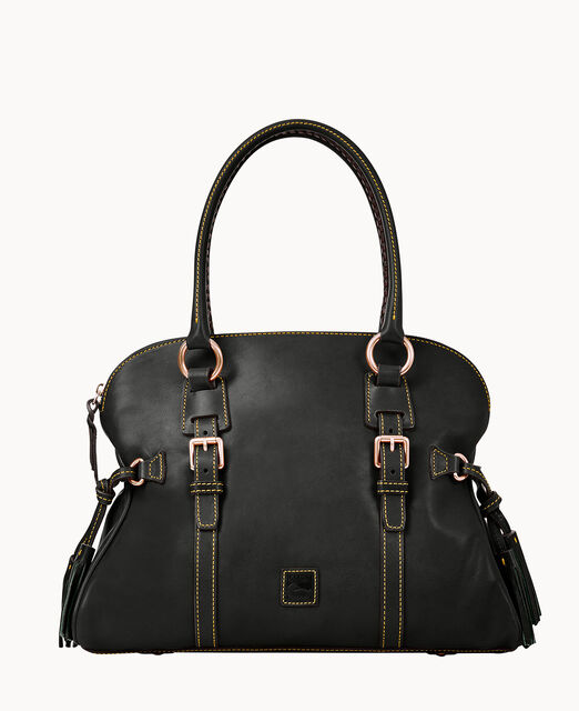 Florentine Domed Buckle Satchel