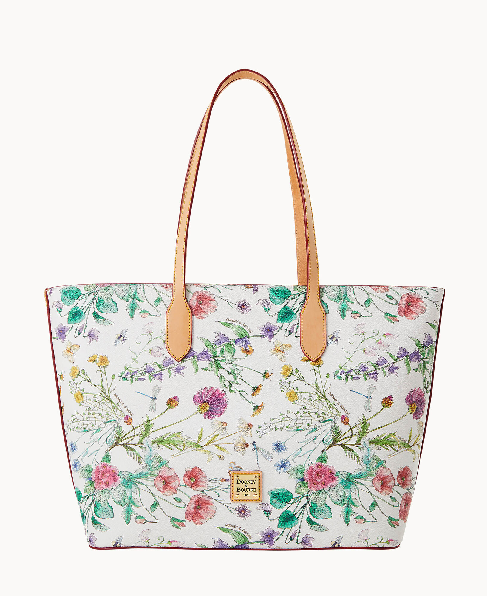 Dooney and bourke floral tote outlet