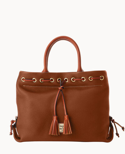 Pebble Grain Tassel Tote