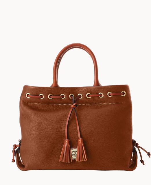 Pebble Grain Tassel Tote