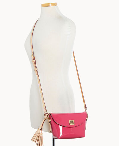 Patent Crossbody Saddle Bag