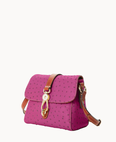 Ostrich Small Ashley Messenger Bag