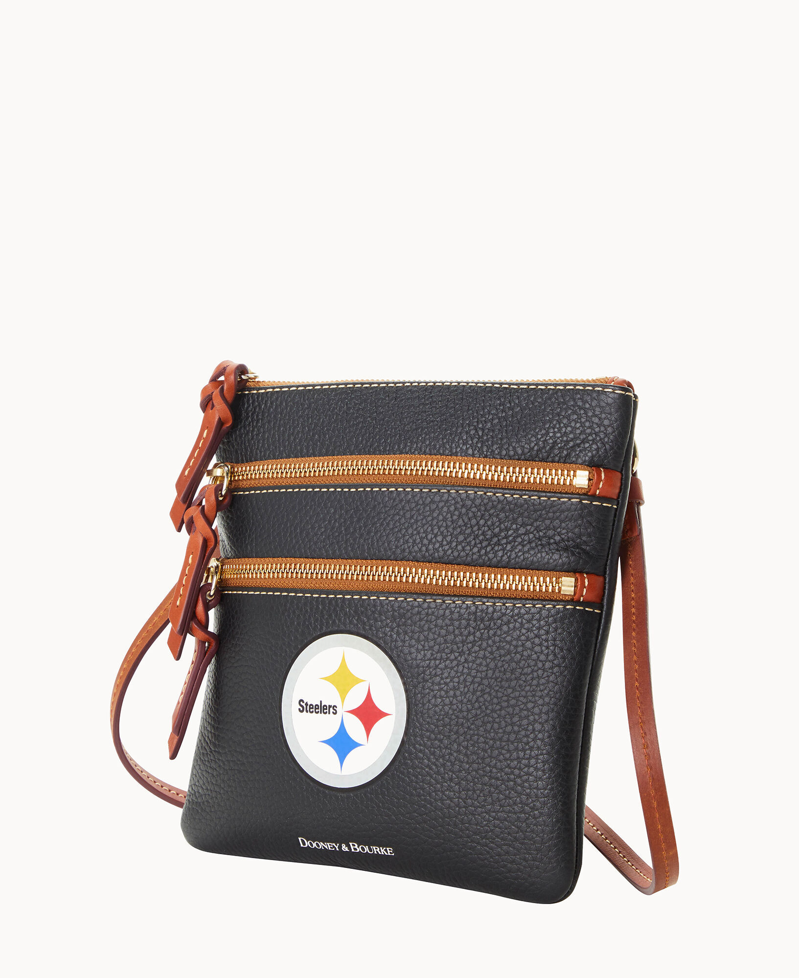 Dooney Bourke NFL Steelers Triple Zip Crossbody