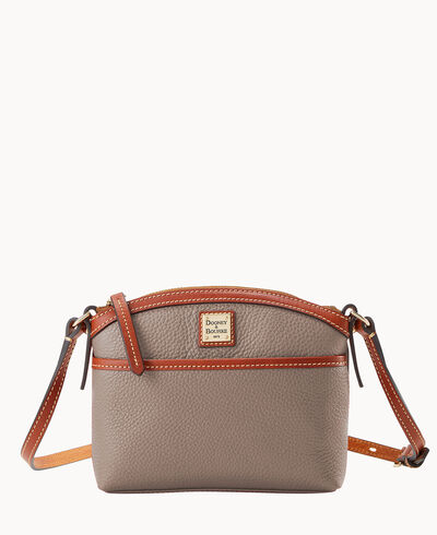 Pebble Grain Domed Crossbody