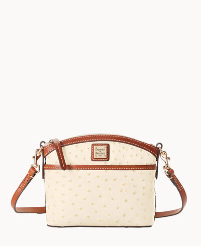 Ostrich Domed Crossbody