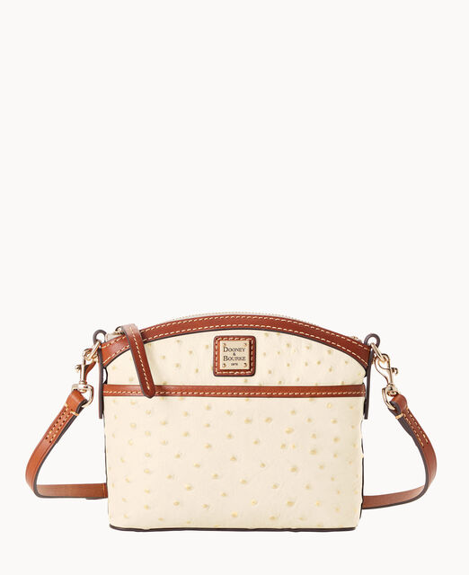 Ostrich Domed Crossbody