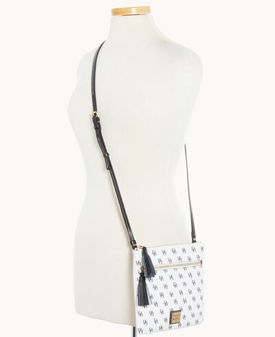Gretta Double Zip Tassel Crossbody