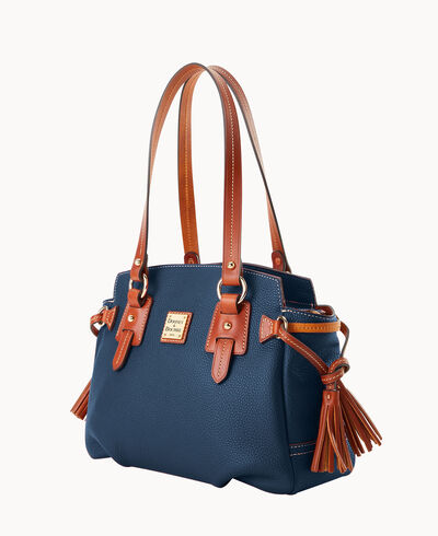 Pebble Grain Small Winged Shopper