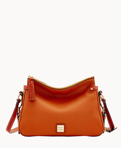Pebble Grain Scarlett Crossbody Sac
