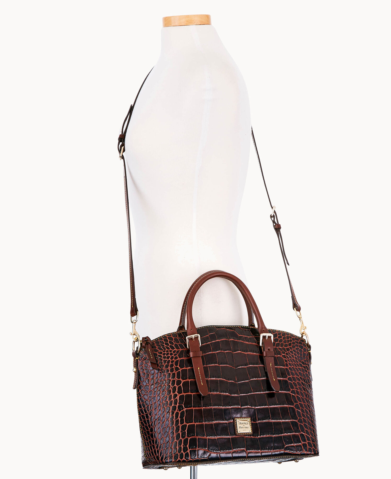 Dooney and bourke red crocodile purse clearance