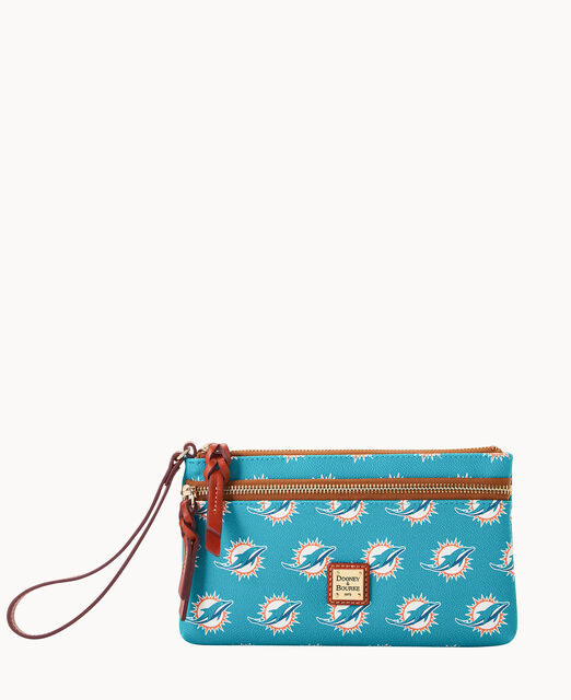 Dooney & Bourke Collegiate Miami N S Triple Zip Crossbody Shoulder Bag