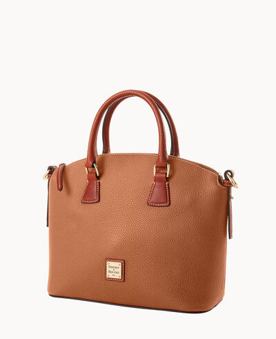 Pebble Grain Domed Satchel