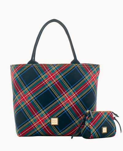 Tartan All Day Tote Cosmetic Case