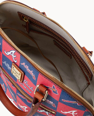 MLB Braves Domed Zip Satchel