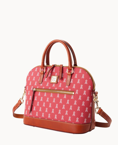 MLB Angels Domed Zip Satchel