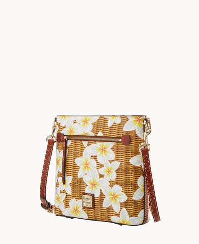Plumeria Zip Crossbody