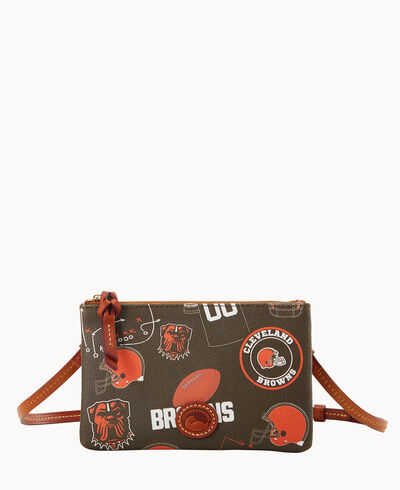NFL Browns Top Zip Crossbody