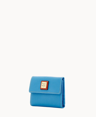Pebble Grain Small Flap Wallet