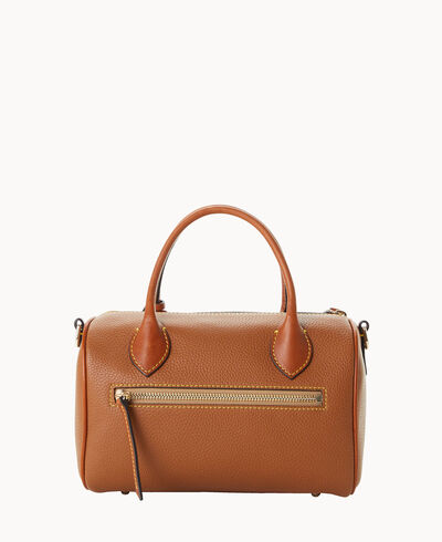 Pebble Grain Barrel Satchel