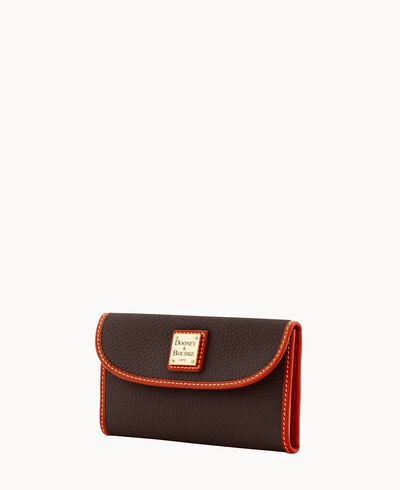 Pebble Grain Continental Clutch
