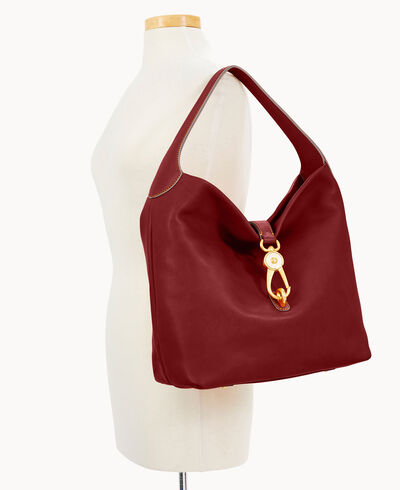 Florentine Logo Lock Shoulder Bag