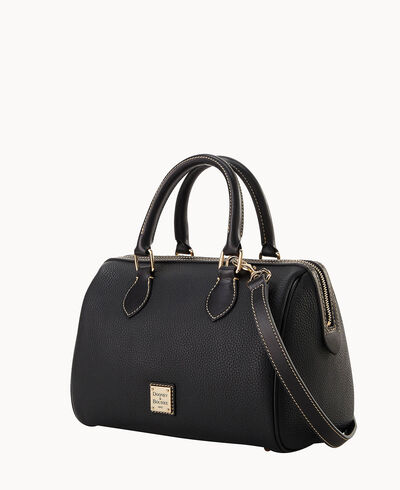 Pebble Grain Barrel Satchel