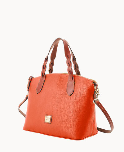 Pebble Grain Celeste Satchel