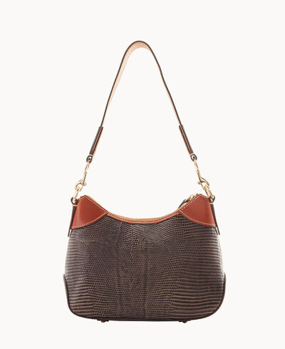 Embossed Lizard Small Hobo