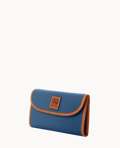 Pebble Grain Continental Clutch