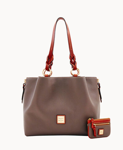 Pebble Grain Large Zip Barlow Small Coin Case