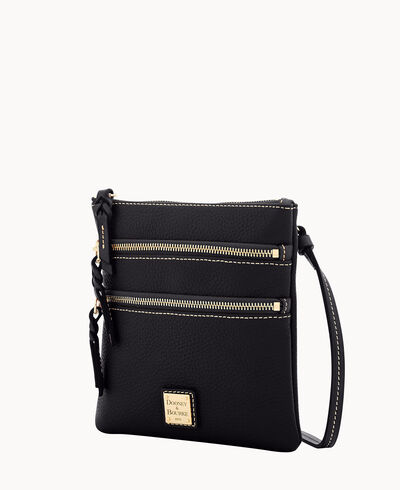 Pebble Grain North South Triple Zip