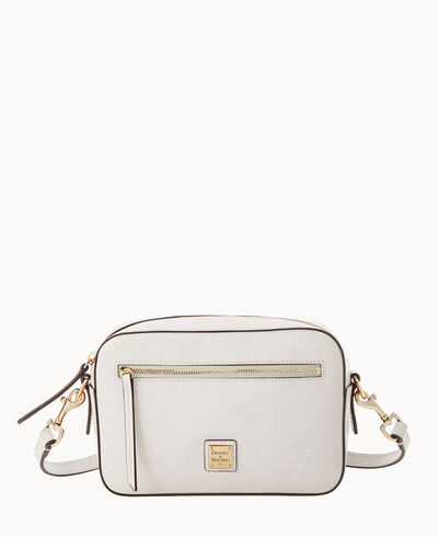 Saffiano Camera Zip Crossbody