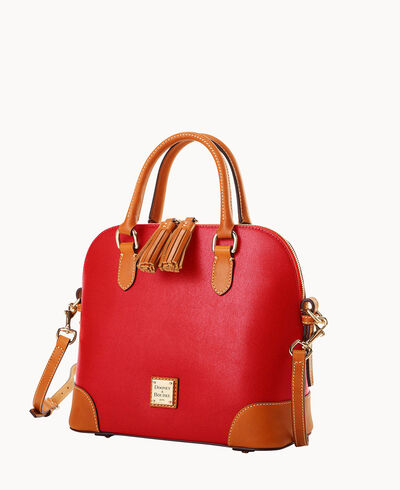 Saffiano Domed Satchel
