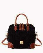 Suede Domed Satchel