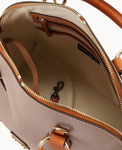 Pebble with Florentine Trim Domed Satchel