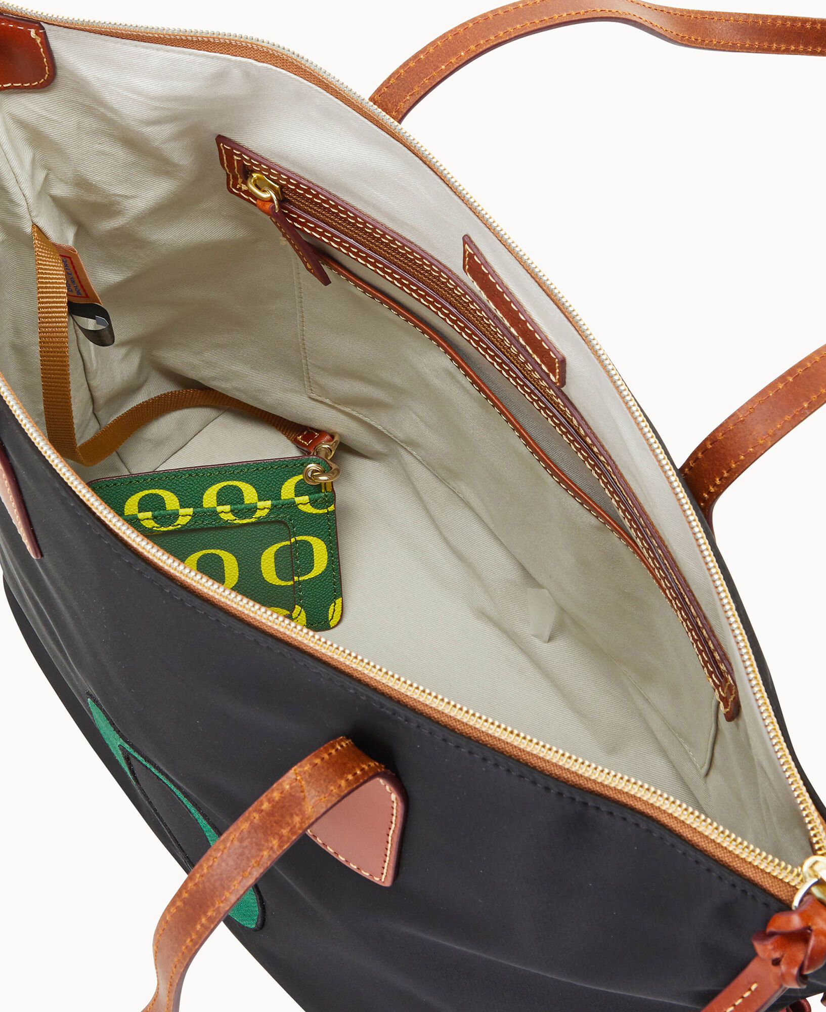 Dooney & Bourke Collegiate Oregon Top Zip Tote