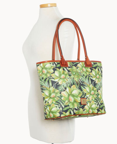 Palm Large Zip Tote