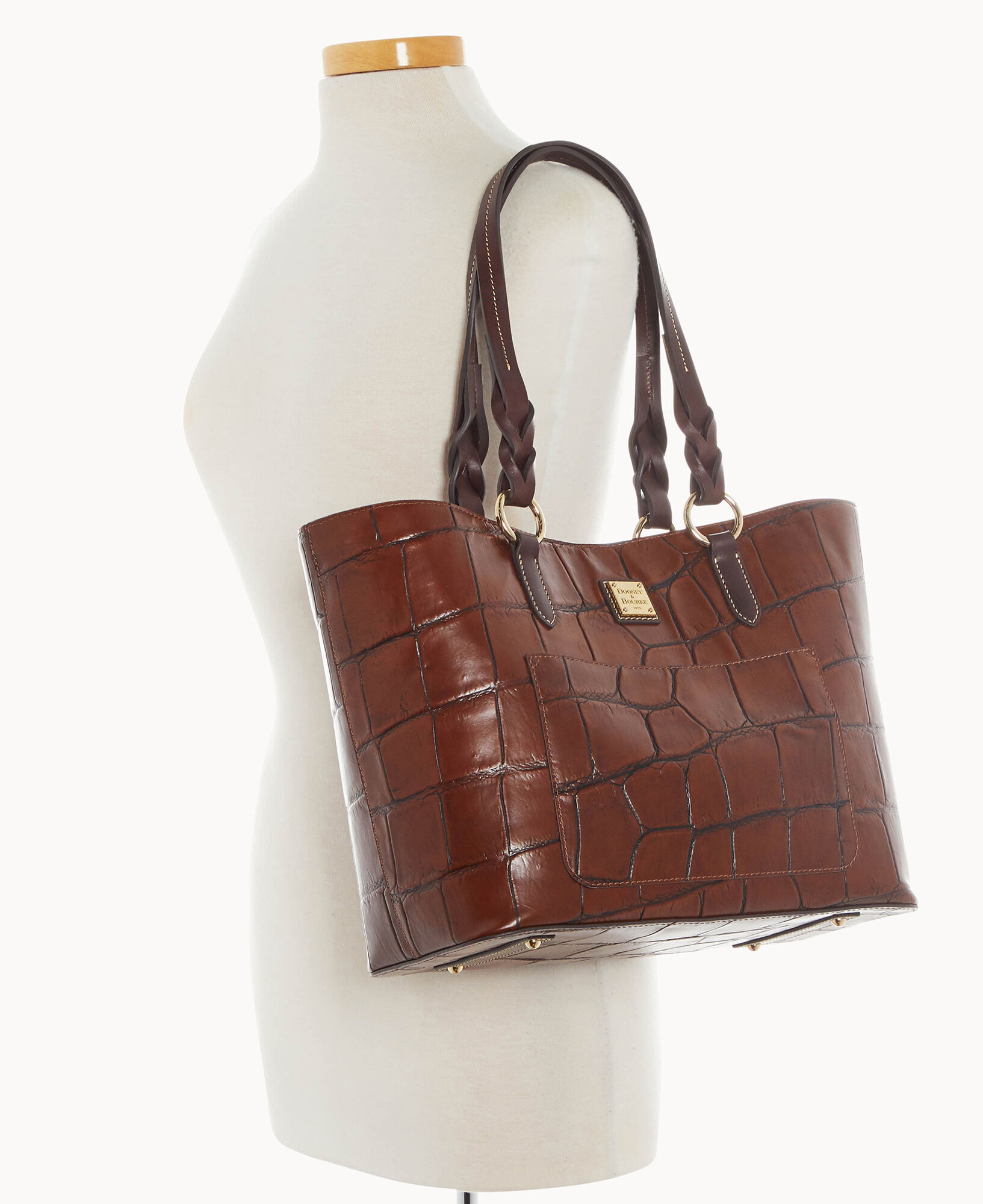 Real leather dooney and bourke tote discount