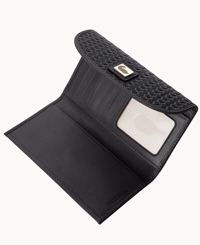 Camden Woven Continental Clutch