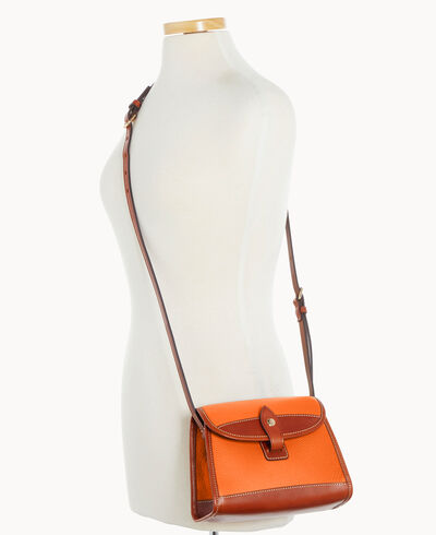 Pebble Grain Flap Crossbody