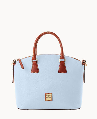 Pebble Grain Domed Satchel
