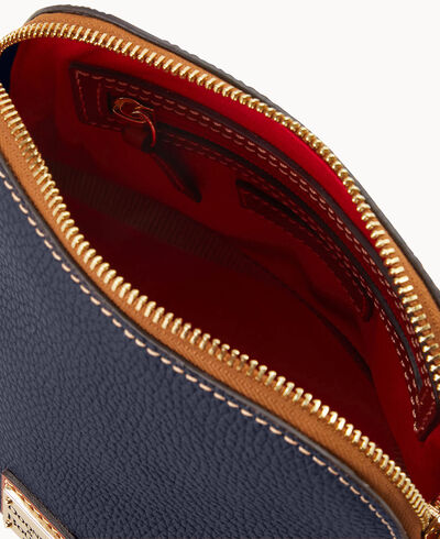 Pebble Grain Domed Crossbody