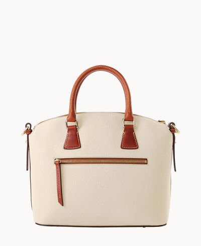 Pebble Grain Domed Satchel