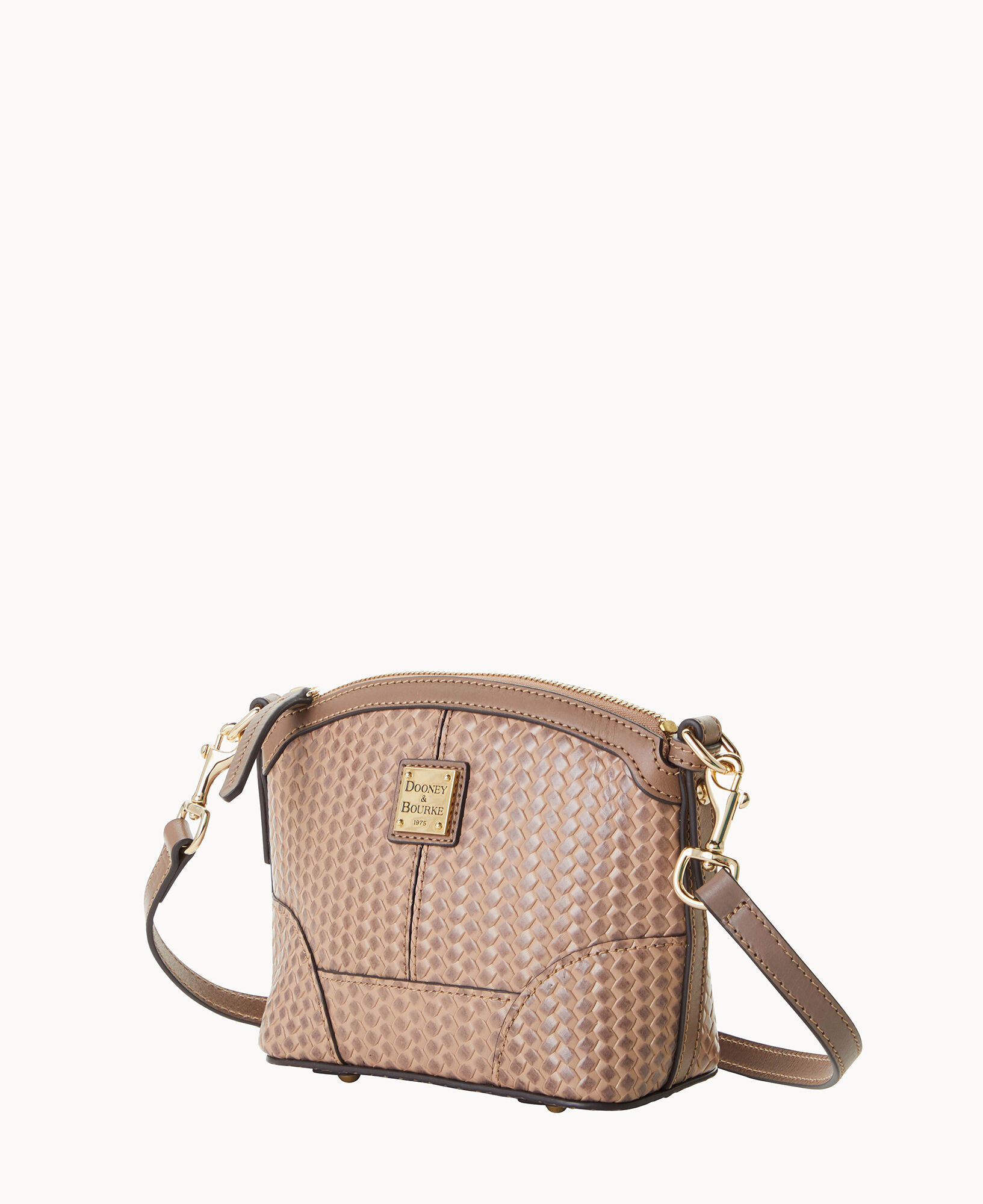 Camden woven mini domed crossbody clearance