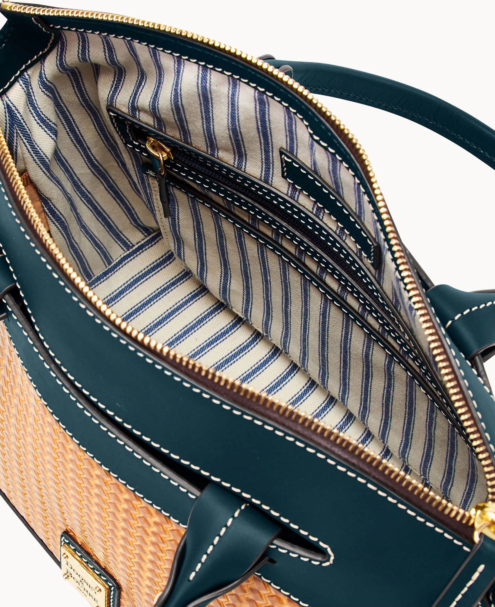 Dooney Bourke Beacon Woven Domed Satchel