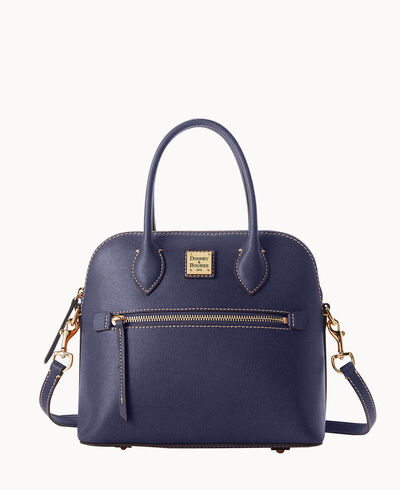 Saffiano Domed Satchel