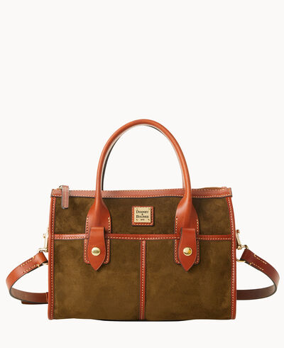 Suede Small Satchel
