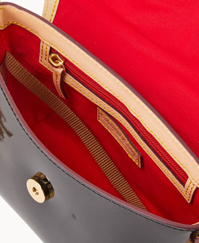 Patent Crossbody Saddle Bag