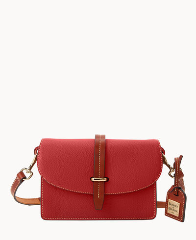 Pebble Grain Small Flap Crossbody