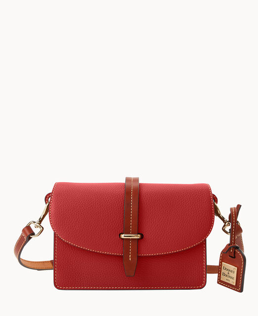 Pebble Grain Small Flap Crossbody